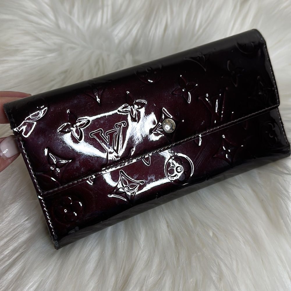 💯Authentic Louis Vuitton Vernis Trifold Long Wallet🍀 - Picture 4 of 16